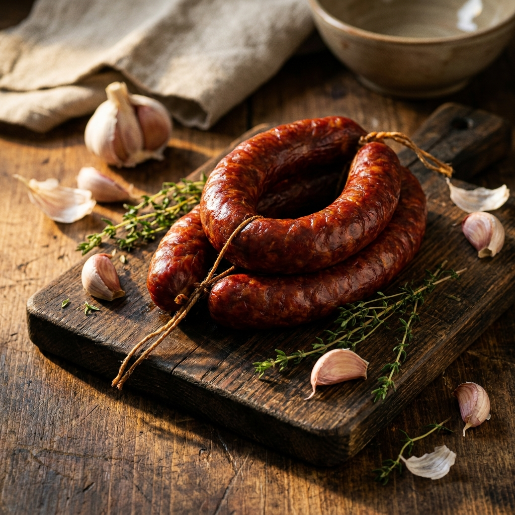 Cârnați de Bazna afumați